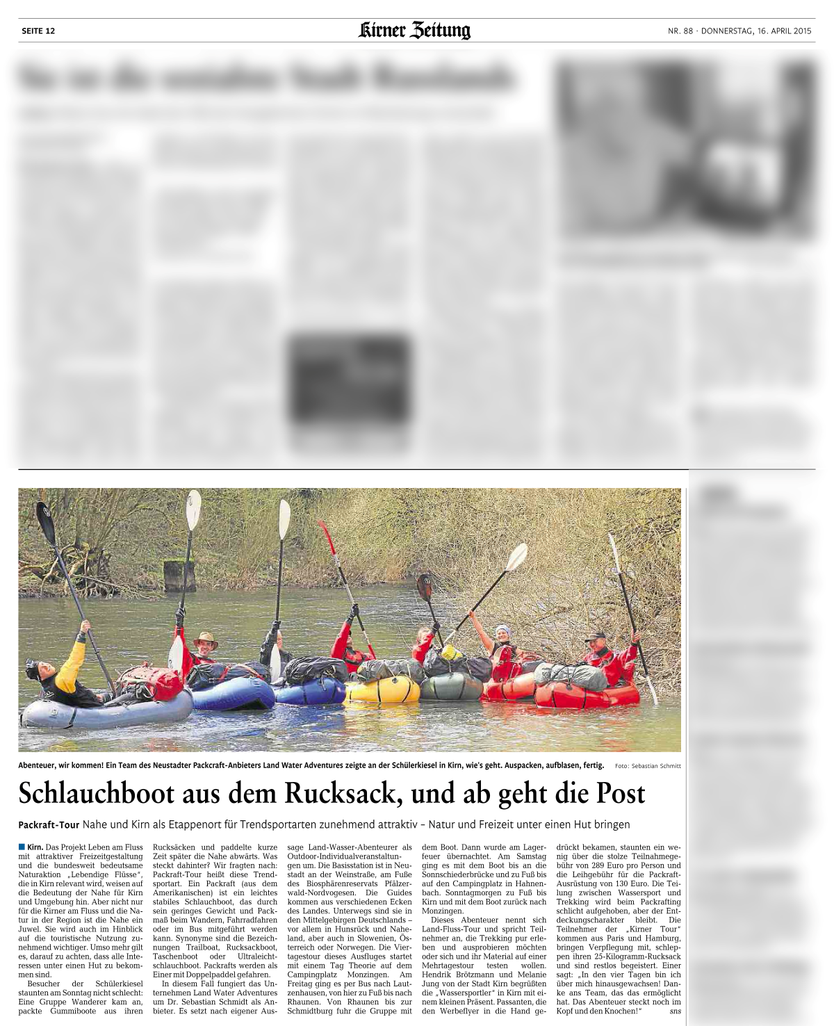 2015 04 Kirner Zeitung   Packrafts web